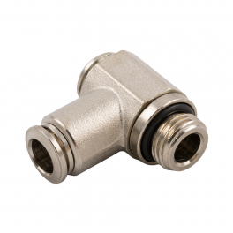EMH06-02G-A Штуцер угловой с серьгой латунь G1/4 6мм