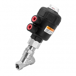 EMCP-15-50S1 Угловой клапан с пневмоуправлением (привод из полимера)